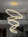 Floating Orbit Double Height Chandelier lz