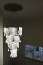 Sculpture glass chandelier