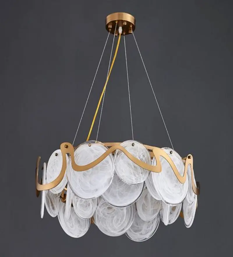 blush chandelier