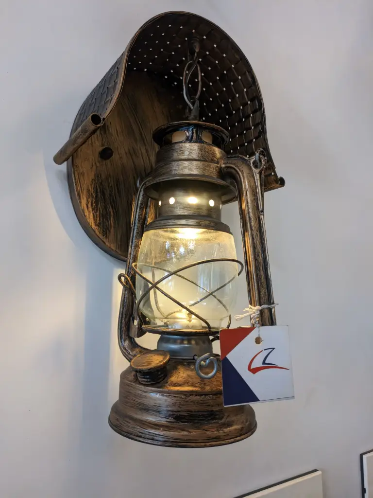 Vintage lantern wall lamp