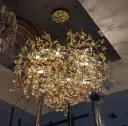 Golden bloom chandelier