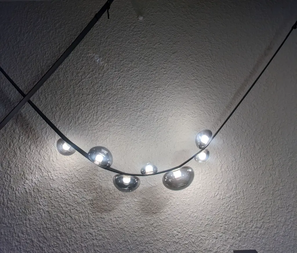 Dew drops chandelier light zone