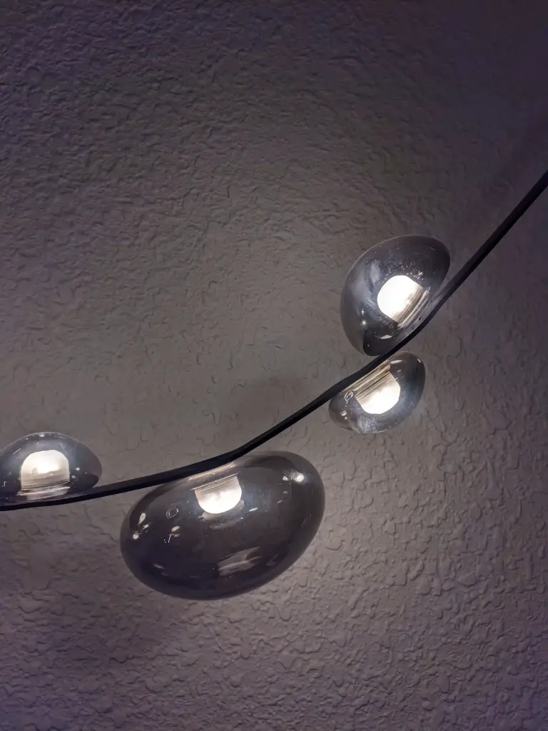 Dew drops chandelier light zone