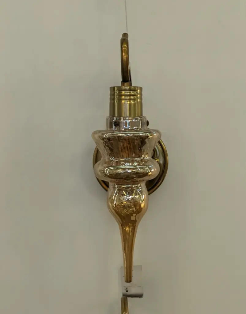 Amber torch wall light light zone