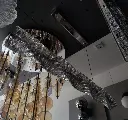 linear chandelier light zone