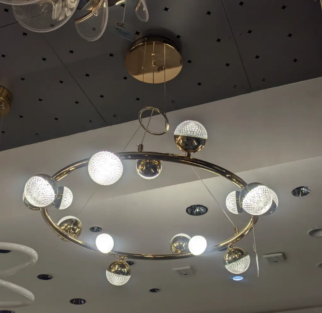 Crystal Koss Ring Chandelier lz