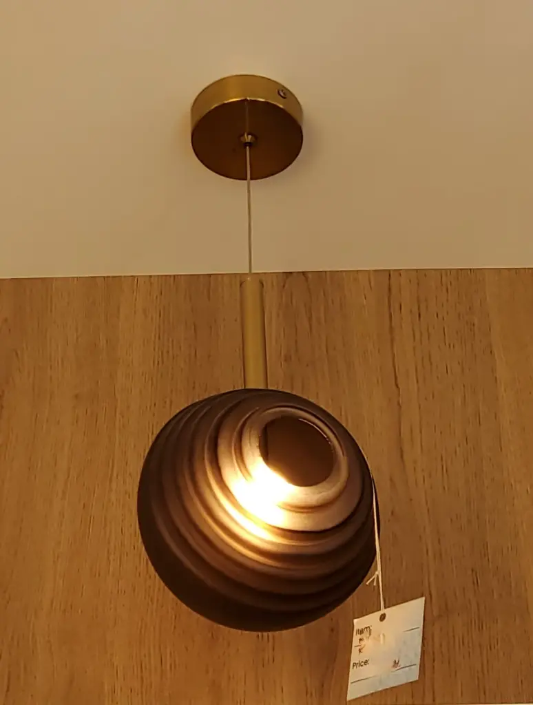 Brushed Brown Pendant light zone