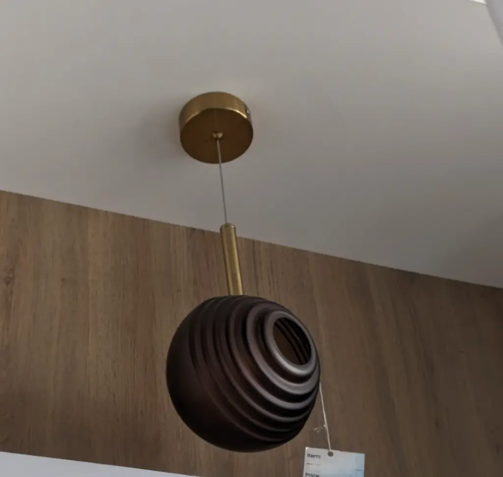 Brushed Brown Pendant light zone