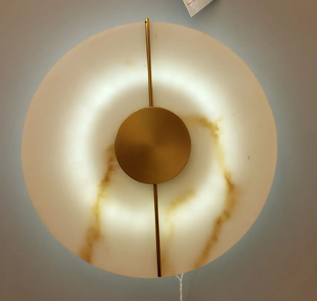 Warm Marble Sconce light zone