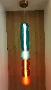 Colourful Stacked Glass Pendant light zone