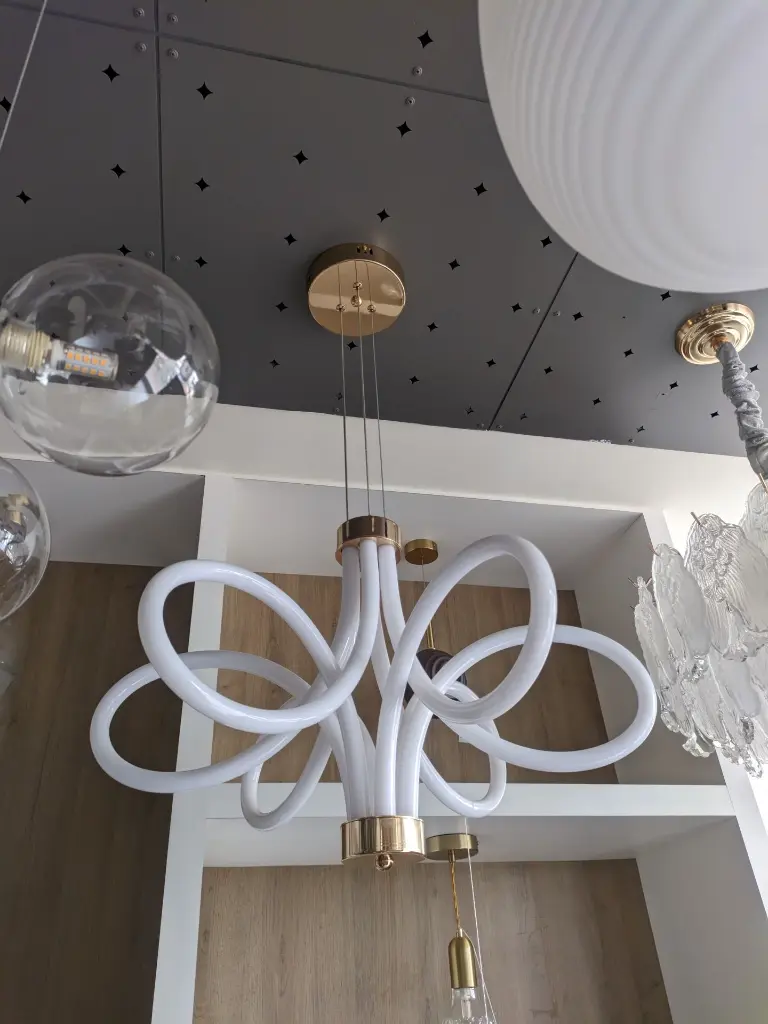 luna twist chandelier light zone