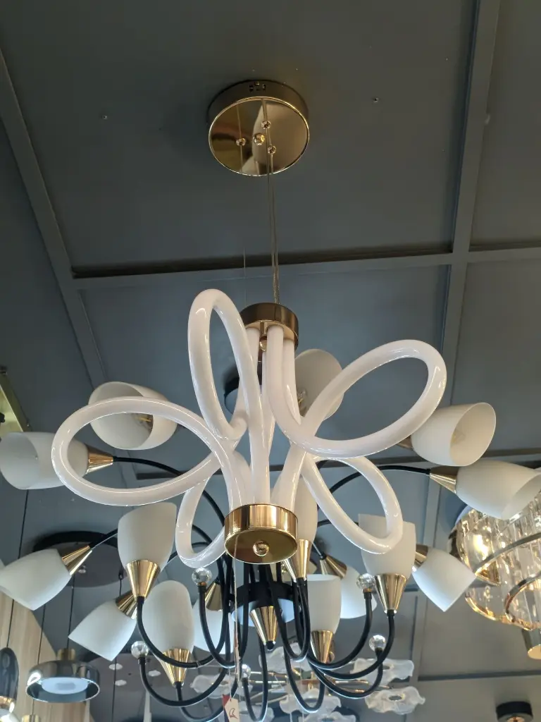 luna twist mini chandelier light zone