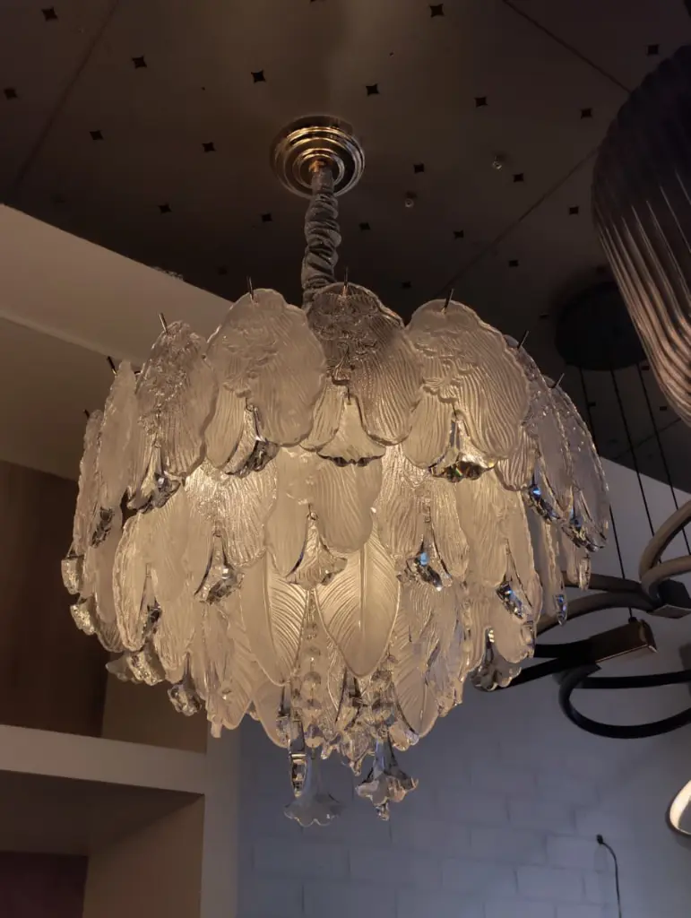 Frol Crystal Leaf Chandelier light zone
