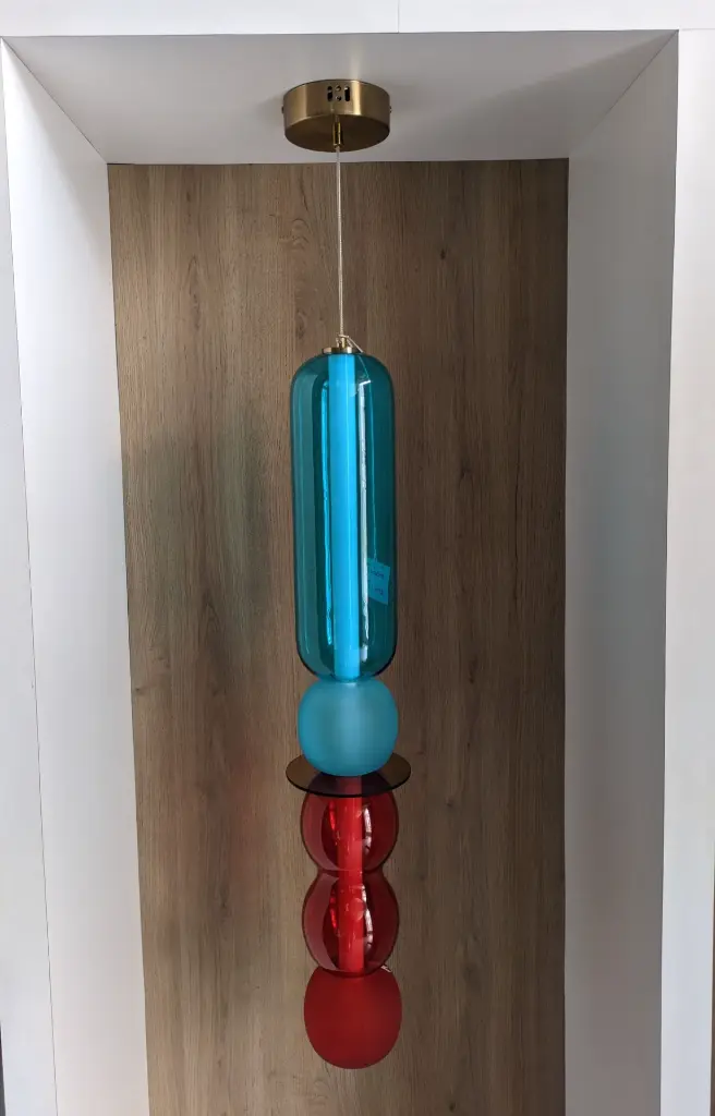 Colourful Stacked Glass Pendant light zone