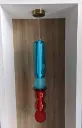 Colourful Stacked Glass Pendant light zone