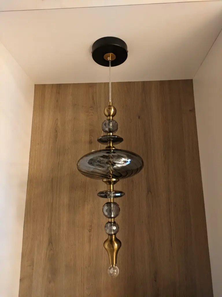 Amber Pearl Pendant Light light zone