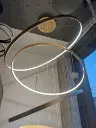 Floating Orbit Double Height Chandelier light zone