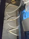 Floating Orbit Double Height Chandelier light zone