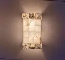 Marble stone wall lamp light zone