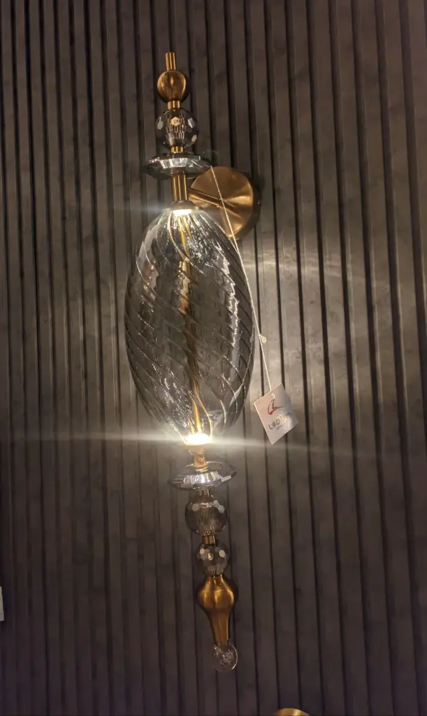 Amber Pearl Wall Light Light Zone