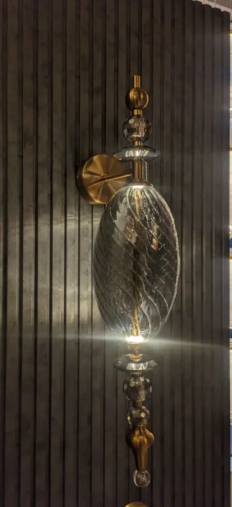 Amber Pearl Wall Light Light Zone