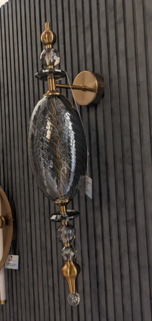 Amber Pearl Wall Light Light Zone