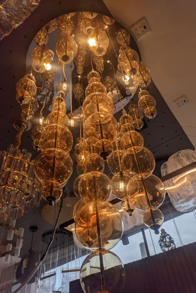 Blow Double Height Chandelier Light Zone