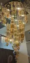 Blow Double Height Chandelier Light Zone