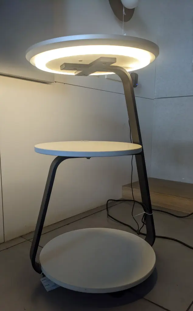 Frostle Floor Table with Wireless Charging Light Zone