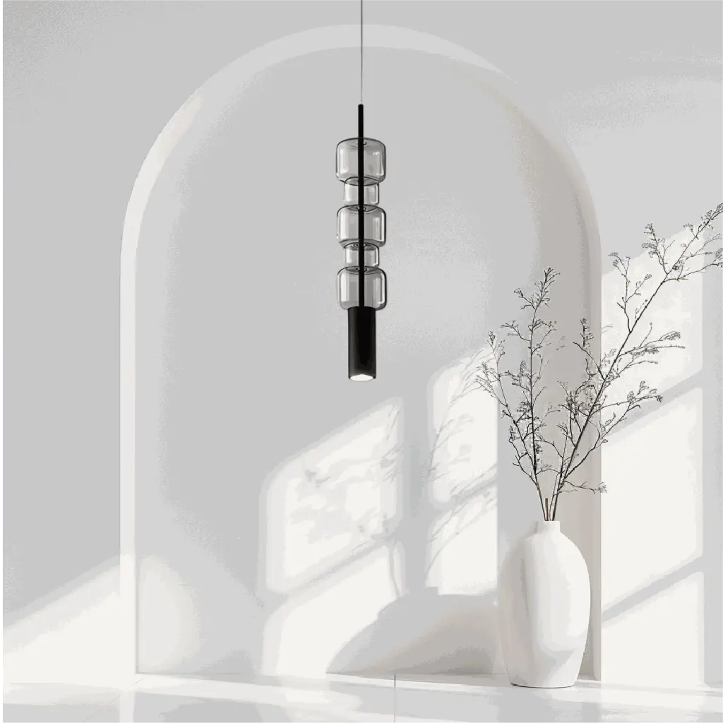 monochrome pendant light zone