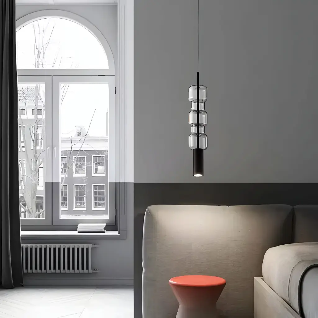 monochrome pendant light zone