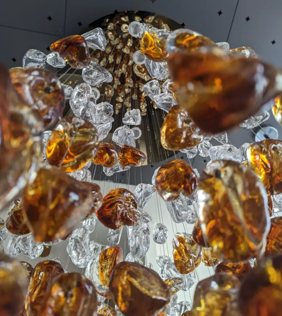 Fireglow chandelier