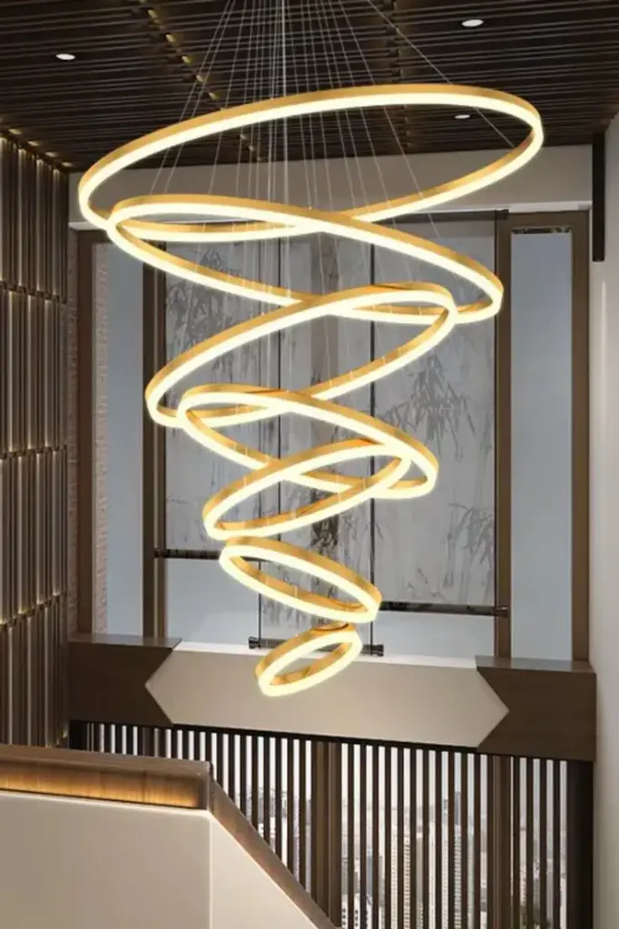 Floating Orbit Chandelier