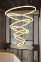 Floating Orbit Chandelier