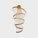 Floating Orbit Double Height Chandelier