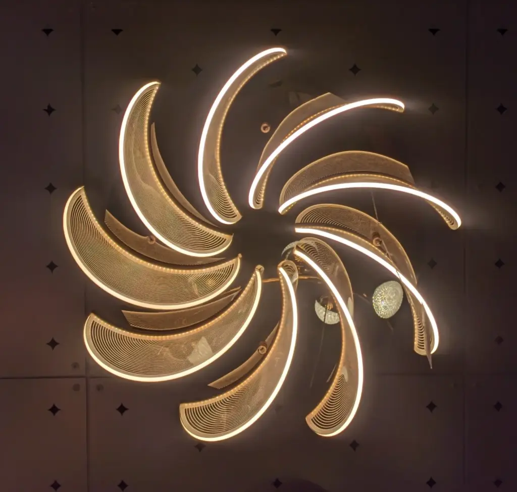 Celestial Spiral Surface Mounted Chandelier