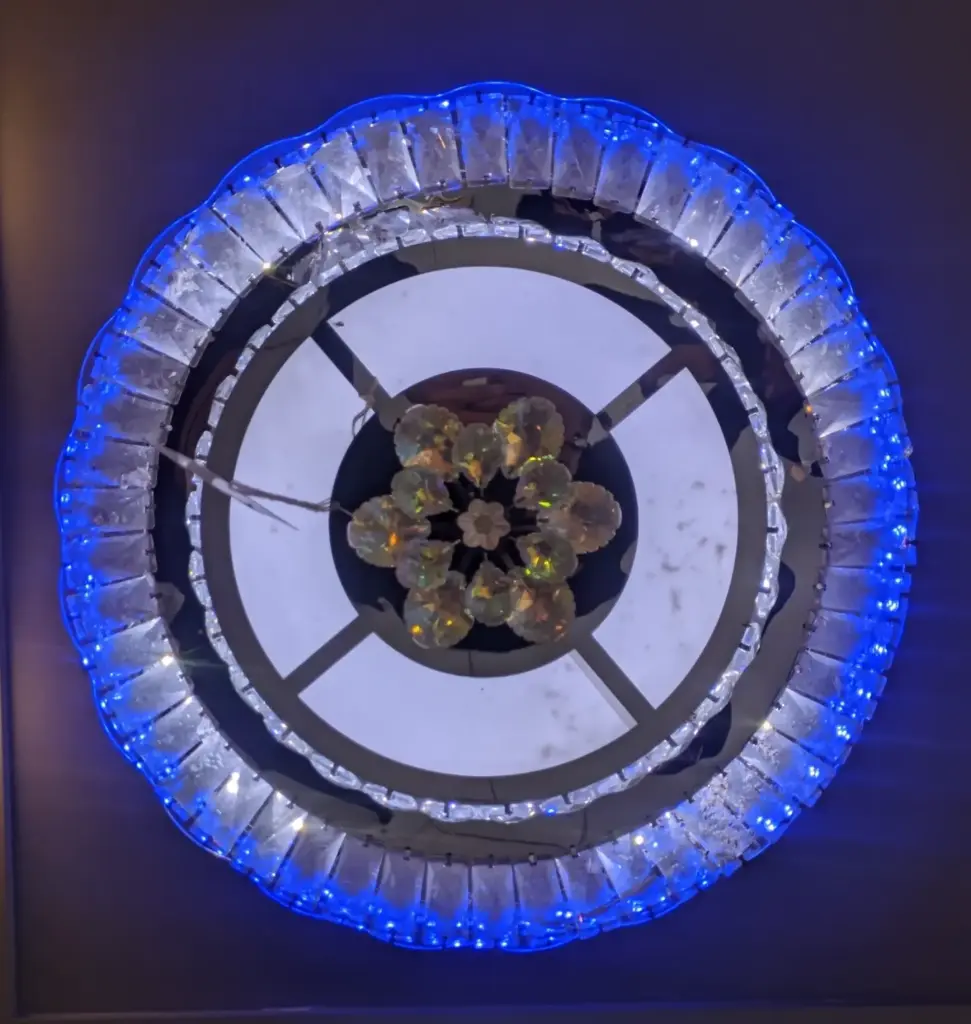 Crystal Halo Surface Mounted Chandelier