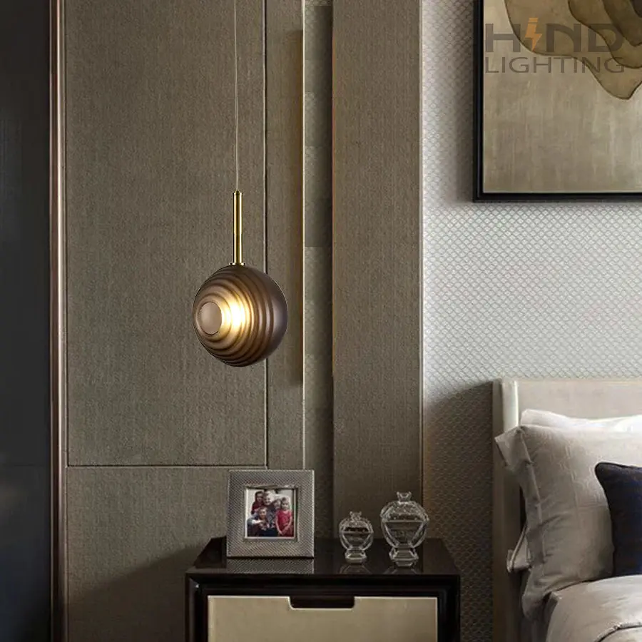 Brushed Brown Pendant 