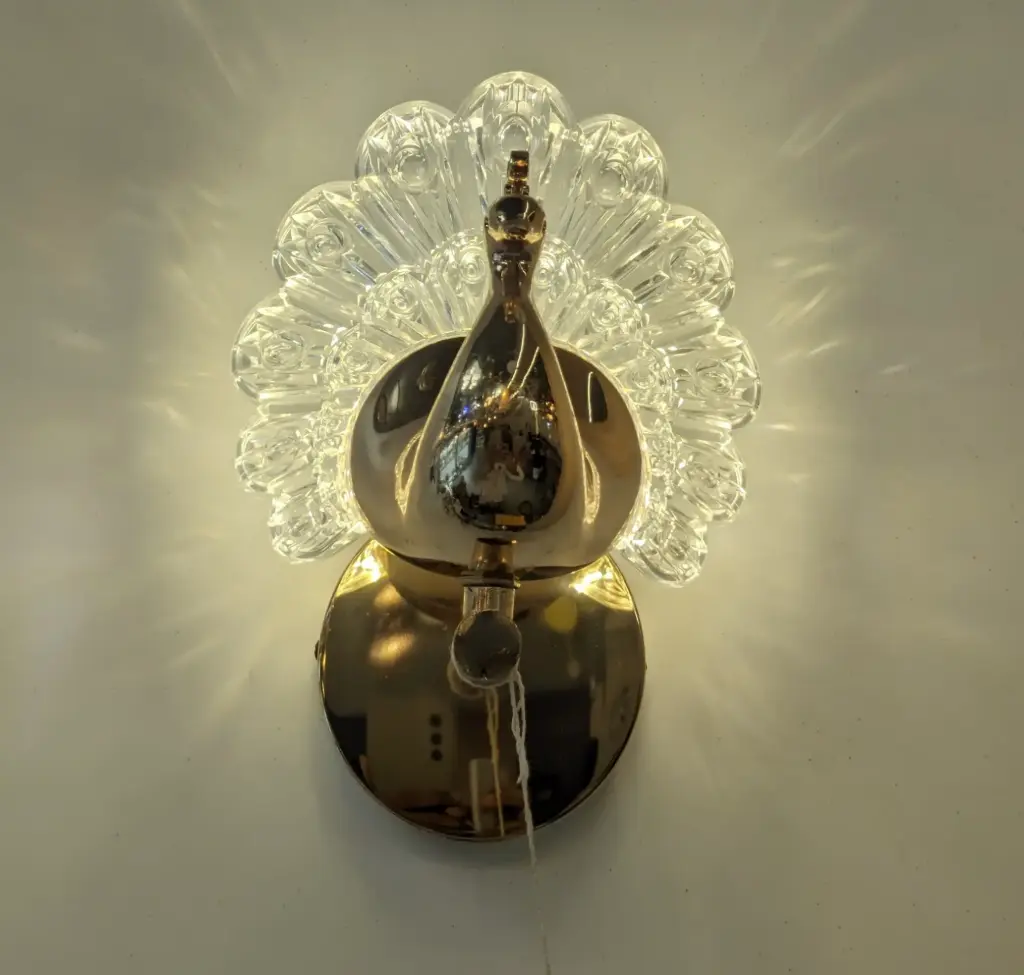 Peacock Glow Wall Light