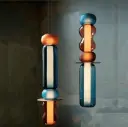 Colourful Stacked Glass Pendant