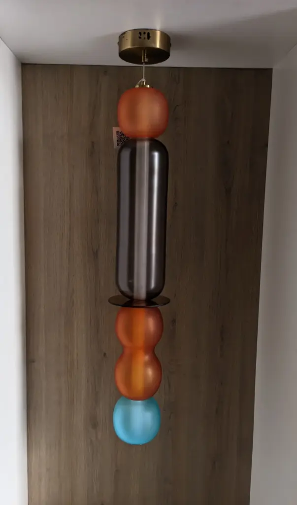 Multicolour Stacked Glass Pendant