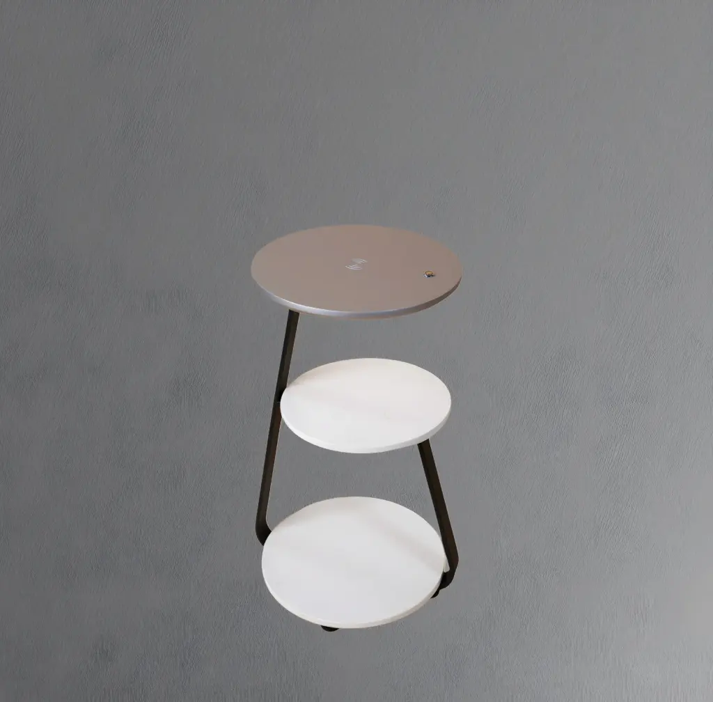 Frostle Floor Table with Wireless Charging