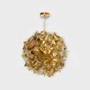 Sphere Gold Leaf Chandelier