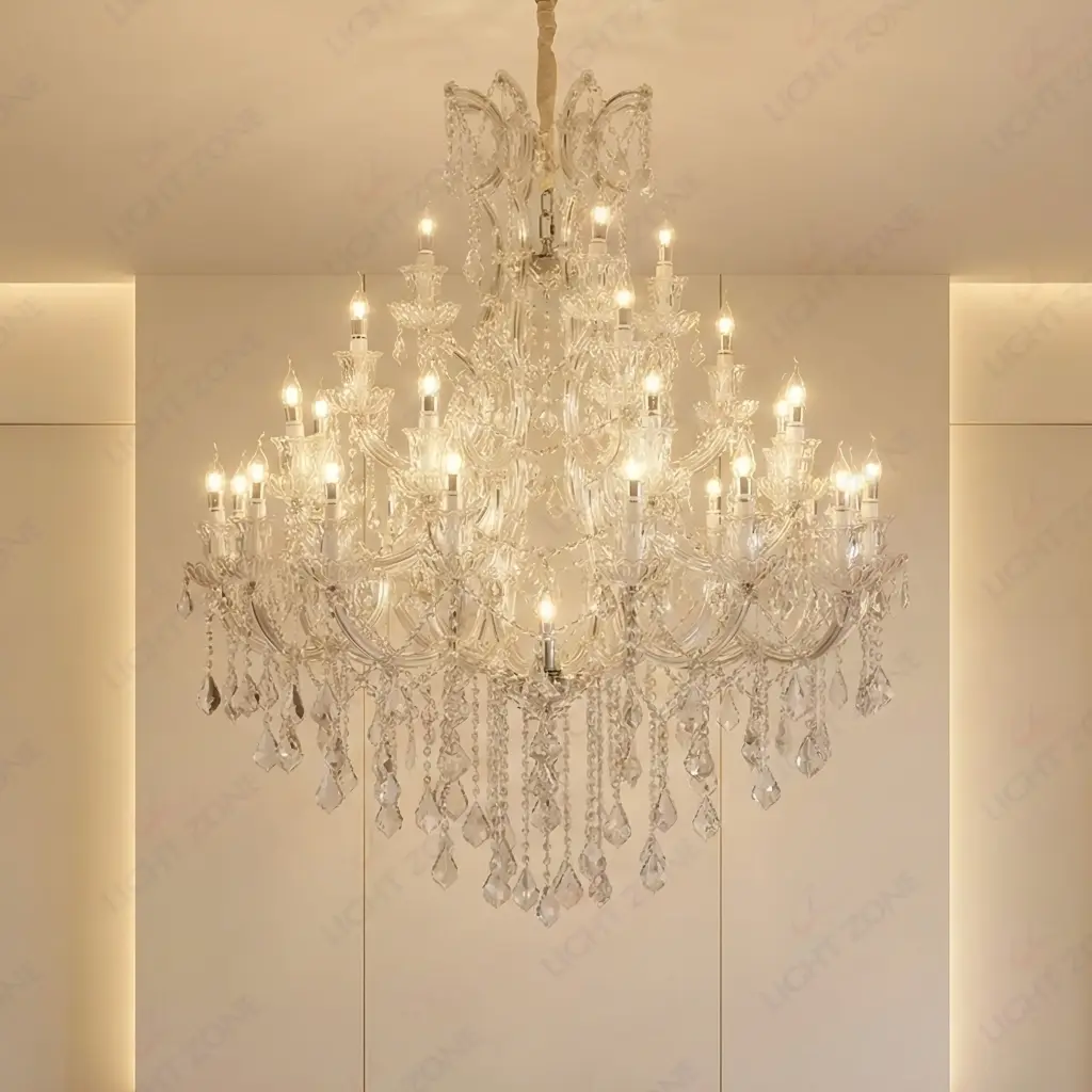 Crystal Luxe Iris 32 Double Height Chandelier