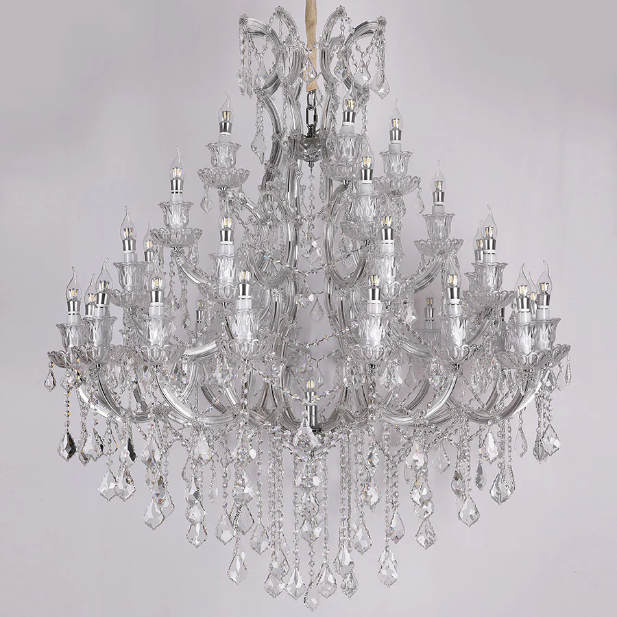 Crystal Luxe Iris 32 Double Height Chandelier