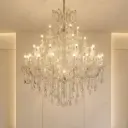 Crystal Luxe Iris 32 Double Height Chandelier