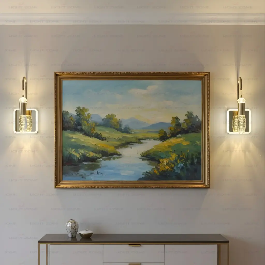 Gold Hang Wall Light