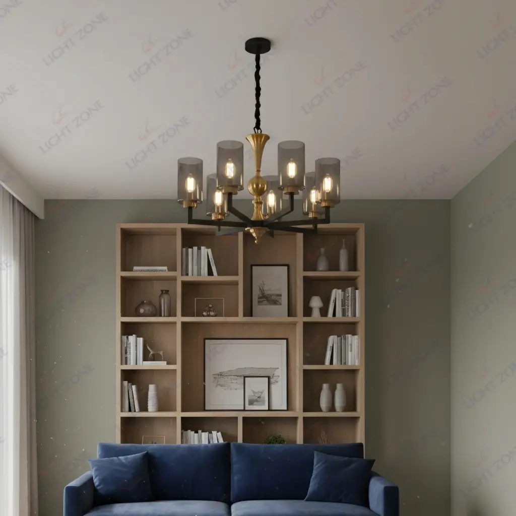 Vintage Black Chandelier