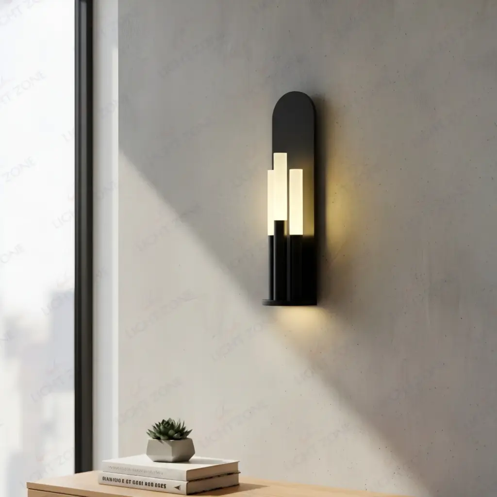 Horizon Vanity Black Wall Sconce
