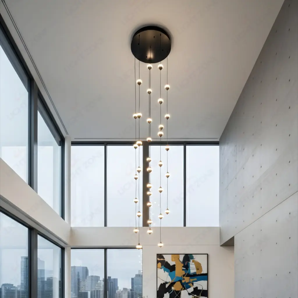 Meteor Double Height Chandelier 